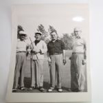 Three Original Photos of Golf Hall of Famer Bing Crosby-On The Course