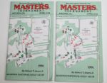 Two 1991 Masters Spectator Guides with Sports Illustrated and Golfworld Magazines