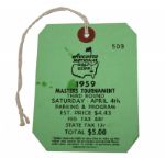 1959 Masters Third Round Ticket - #509