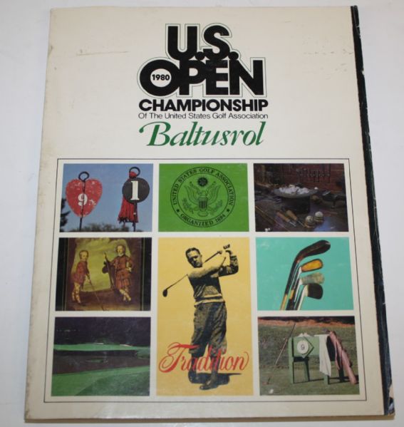 1980 U.S. Open Program-Jack Nicklaus 16th Major, 4th U.S. Open Win