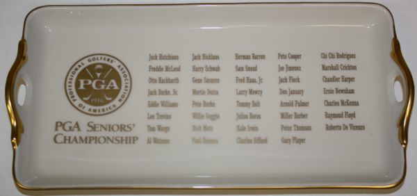 1994 PGA Senior Past Champions Dinner- Plate Presented to Joe Jimenez 1978 Champ