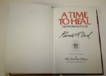 Gerald Ford Hand Signed 'A Time To Heal' Limited Edition JSA COA