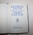 Hand Signed Jimmy Carter 'Keeping Faith' - Memoirs of a President