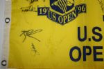 Jack Nicklaus signed Multi-Signed 1996 US Open Screen Flag - Oakland Hills JSA COA