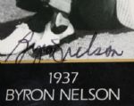 Byron Nelson Signed 1937 Grand Slam Ventures Champions of Golf Card JSA COA