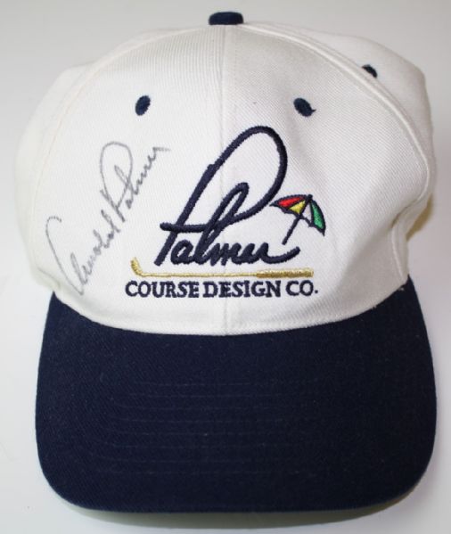 Arnold Palmer Signed Palmer, Course Design Co. Hat