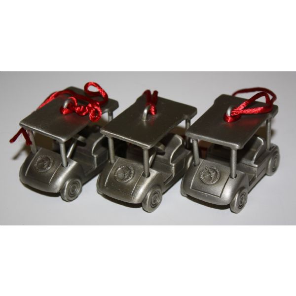 Lot of 3: Arnold Palmer Golf Cart Ornaments