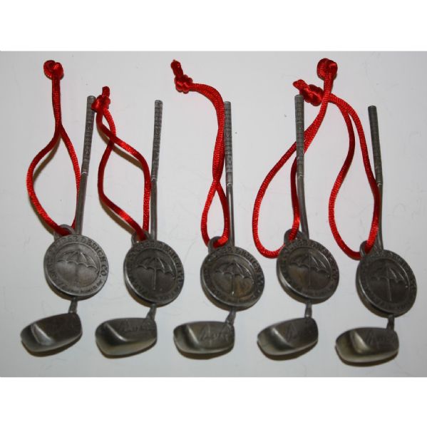 Lot of 5: Arnold Palmer Golf Club Ornaments