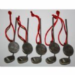 Lot of 5: Arnold Palmer Golf Club Ornaments