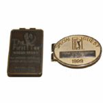 Lot of 2 Money Clips: World Golf Foundation and The First Tee