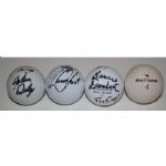 Lot of 3 Signed Golf Balls Plus an Arnold Palmer Golf Ball JSA COA