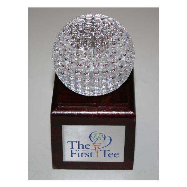 The First Tee Statue with Waterford Crystal Golf Ball on Top