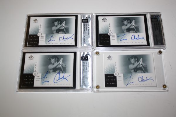 Assortment of Golf Cards - Tim Clark Signed Cards, Tour Swatch, etc.
