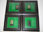 Lot of 20 Framed Champions of Golf Cards and Sheets: Nicklaus, Palmer, etc.