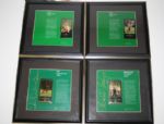 Lot of 20 Framed Champions of Golf Cards and Sheets: Nicklaus, Palmer, etc.