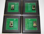 Lot of 20 Framed Champions of Golf Cards and Sheets: Nicklaus, Palmer, etc.