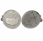 1962 Dated Sterling Silver Masters Logo Pair of Cufflinks - VERY RARE!