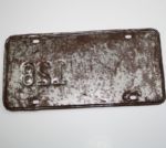 1982 Western Open Illinois License Plate