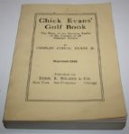 1960 Charles Chick Evans Testimonial Dinner Ashtray & 1969 Reprint of Evans Golf Book