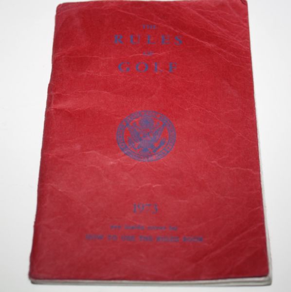 1973 Rules of Golf Booklet-U.S.G.A. Publication-Penna Personal Copy