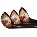 MacGregor 1963 M5W Wood Set: 1, 3, and 4 - White/Red Keysite Insert-Matching Neck #s