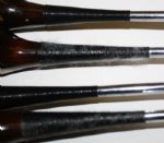 1950's MacGregor Eye-O-Matic Tourney Wood Set: 1, 2, 3, and 4-Charley Penna Stamp On Heads