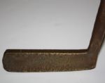 MacGregor 314 Brass Head Putter-Original Black Leather, Gold Lurex Strip Grip