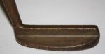 MacGregor 314 Brass Head Putter-Original Black Leather, Gold Lurex Strip Grip