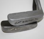Lot of Two MacGregor Custom CB5 Putters - One Black Anodized and One Frosted Crome