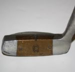 Otey Crisman "Its an Otey!"  7 HB  Mallet Putter With Hickory Shaft and Leather Grip