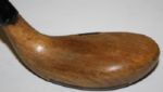1930's Unmarked Putter w/3 Screws - Big Brass Plate - Illegal Square Grip