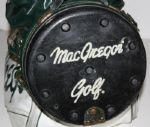 Charley Penna MacGregor Green and White Staff Bag