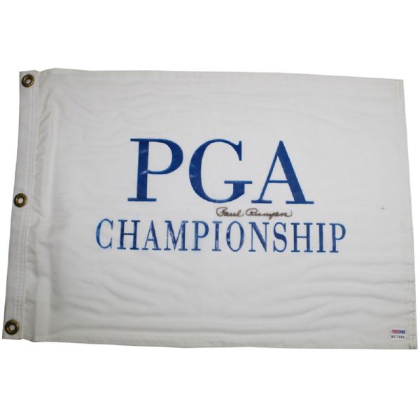 Paul Runyan Signed Undated PGA Championship Flag - PSA17362