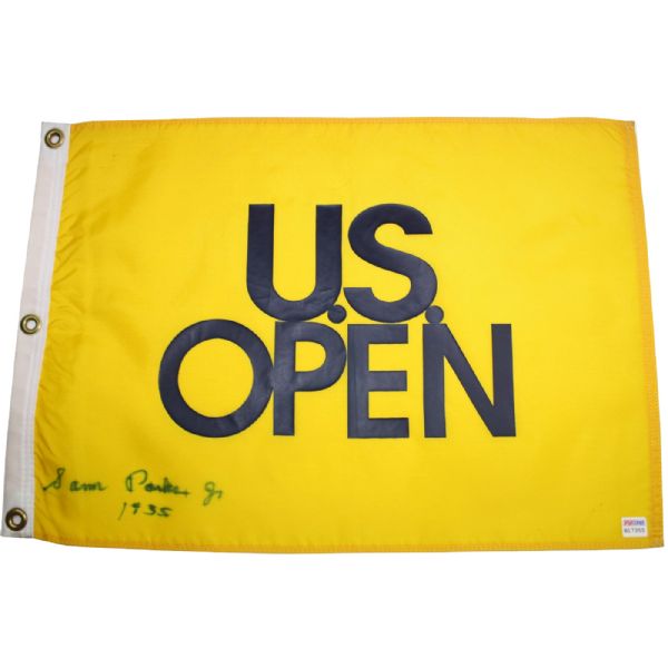 Sam Parks Jr. Signed Undated U.S. Open Flag - PSA B17355