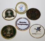 Lot of 16 Assorted Golf Pins and Ball Markers