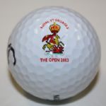 Ben Curtis Signed 'Royal St. George's' Golf Ball JSA COA