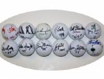 Lot of 12: Signed Golf Balls by Amateur Winners with Years Won Inscription (A) JSA COA