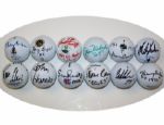Lot of 12: Signed Golf Balls by Amateur Winners with Years Won Inscription (B) JSA COA