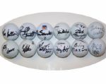 Lot of 12: Signed Golf Balls by Amateur Winners (C) JSA COA