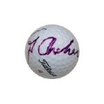 Masters Logo Golf Ball Signed by 1969 Champion George Archer (D-2005) JSA COA