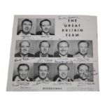 Frank Stranahan's Personal 1949 U.S.G.A. Walker Cup Program Signed By Francis Ouimet and Both Teams