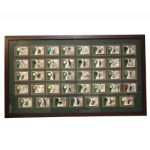 Framed Set of 2001 UDA Tour Threads - 39 Cards