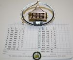 Masters Golf Ornament, 1996 Masters Ball Marker, and a Masters Scorecard