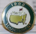 Masters Golf Ornament, 1996 Masters Ball Marker, and a Masters Scorecard