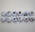 Lot of 12 U.S. Open Winners Signed Golf Balls JSA COA
