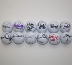 Lot of 12 Miscellaneous Signed Golf Balls (2) JSA COA