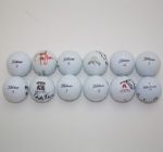 Lot of 12 Miscellaneous Signed Golf Balls (3) JSA COA