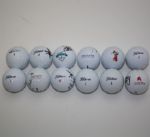 Lot of 12 Amateur Champions Signed Golf Balls JSA COA