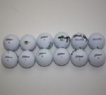 Lot of 12 Miscellaneous Signed Golf Balls JSA COA