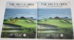 Lot of 2 Tom Kite Signed 1992 U.S. Open Championship Journals JSA COA